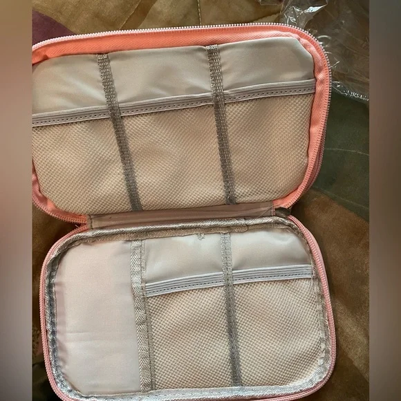 🌺 Travel school make-up electronic bag. Navy - Picture 5 of 8